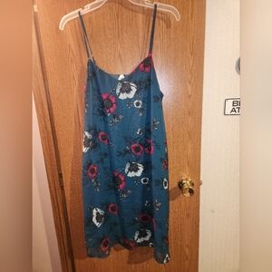 Mudd Juniors Size Large Blue Floral Print Dress